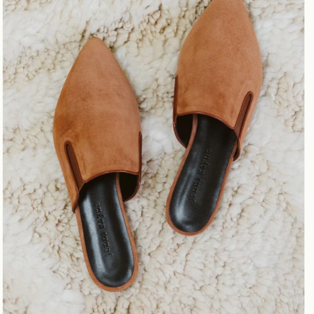 Jenni Kayne suede flats in saddle size 37